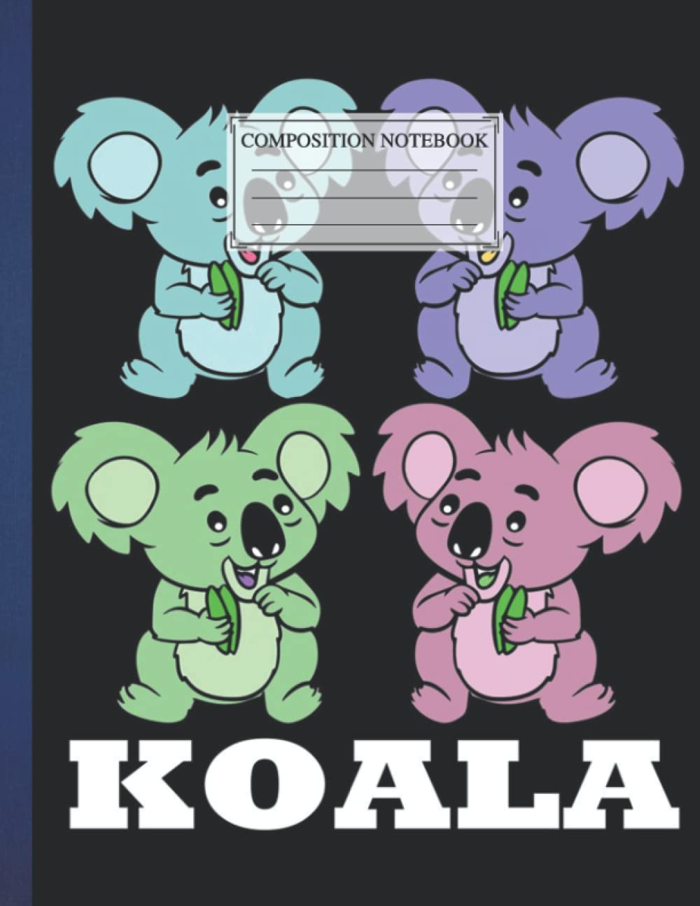 Composition NoteBook : Koala Squad Living Room - 110 page 8.5x11 Inches Animal Eagles Dog Cat| Cute For Children Girls College Ruled Writing Notes School Supplies Birthday Cute Teachers
