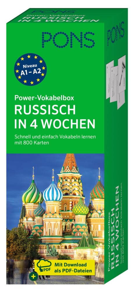 PONS Power-Vokabelbox Russisch in 4 Wochen: Schnell und einfach Vokabeln lernen mit 800 Karten