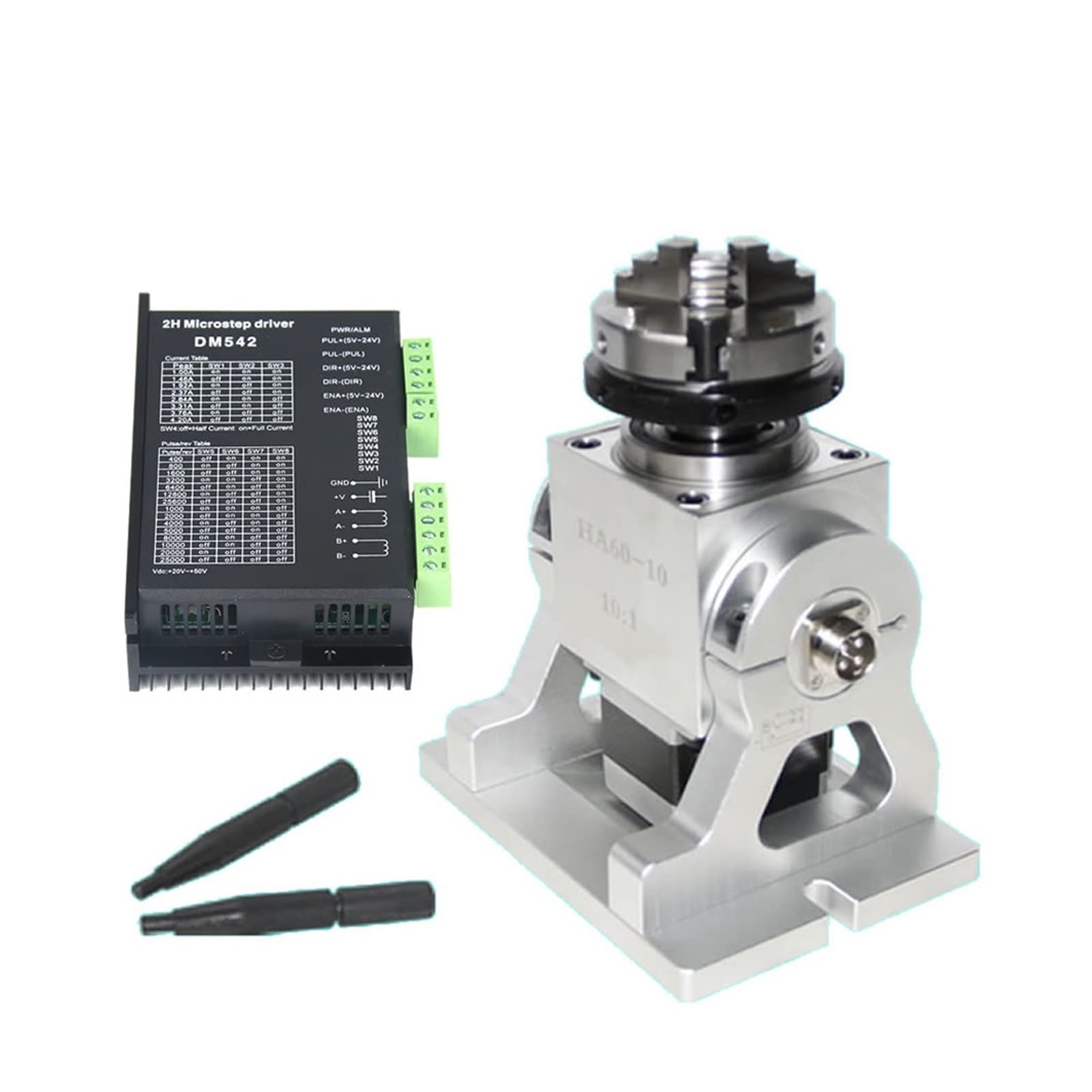 4ème axe rotatif NEMA 23 pour CNC avec motoréducteur planétaire