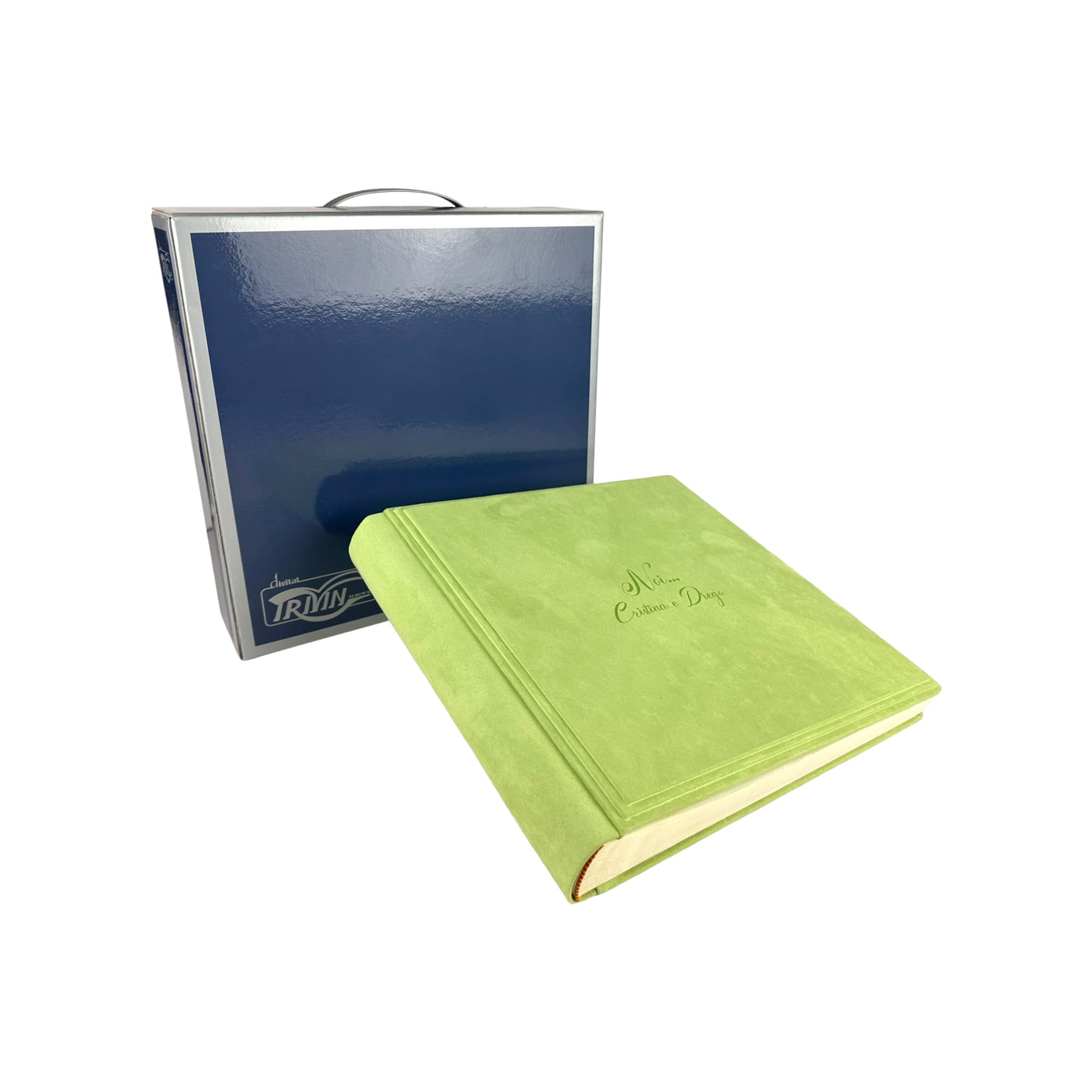 Album Fotografico Artigianale In Alcantara | Personalizzabile Con Incisione | Ideale Per Matrimoni E Eventi - Foto 11