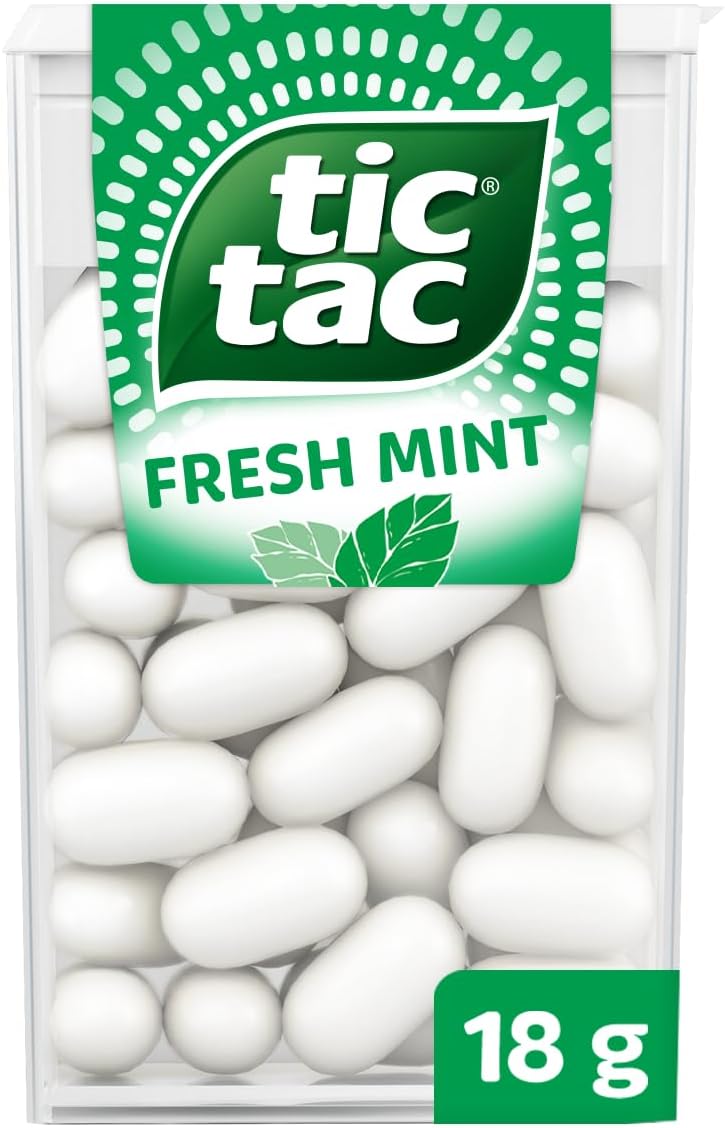 Classic Fresh Mints Sweets, Travel Essentials, Party Bag Fillers, On the Go Refreshment, Bulk Box of 24 x 18g Packs