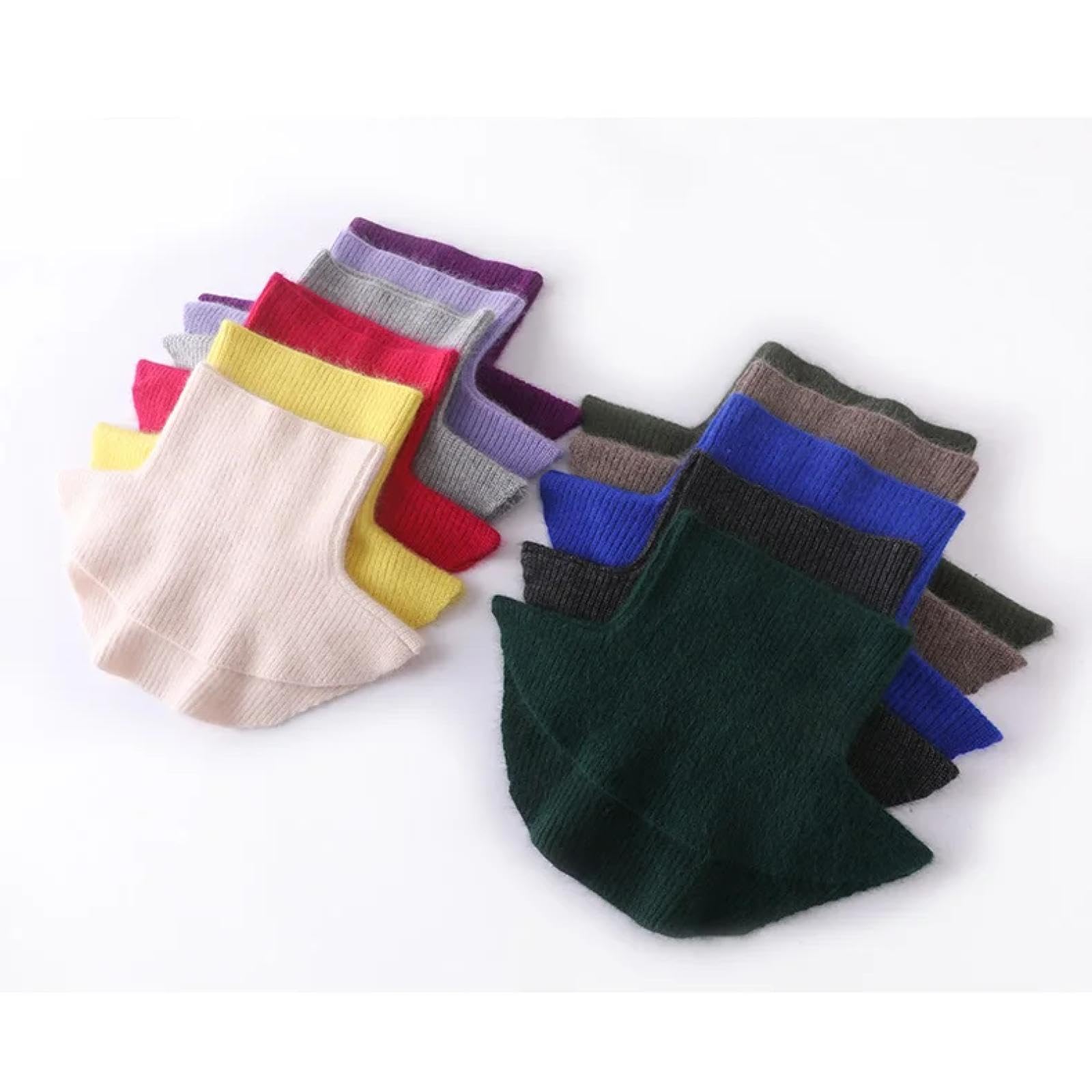 Schals Damen Tücher Halstuch Scarf Rollkragenpullover Kleine Wickel Dicke Rippen Strickaccessoires Cowl Schal