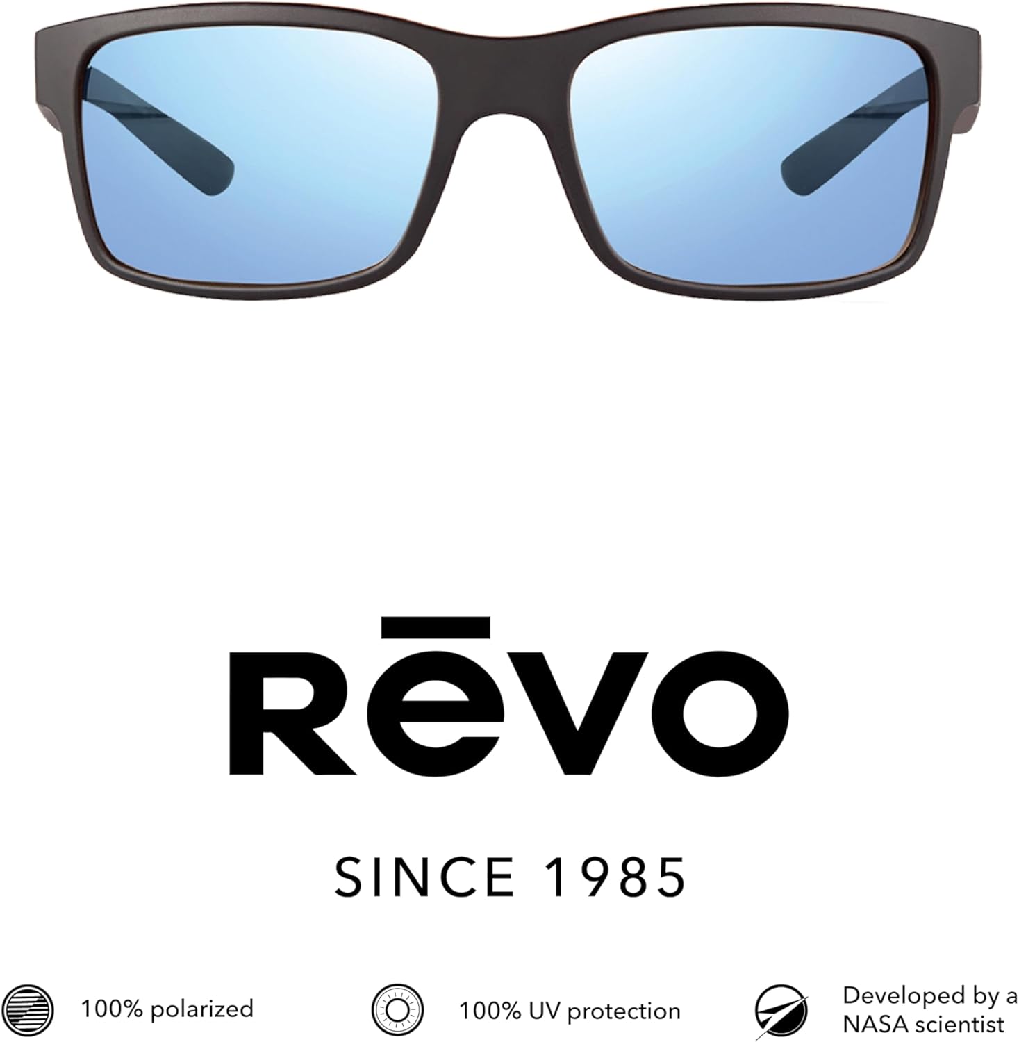 Revo Sunglasses Crawler: Polarized Lens with Performance Rectangle Wrap Frame - Image 2