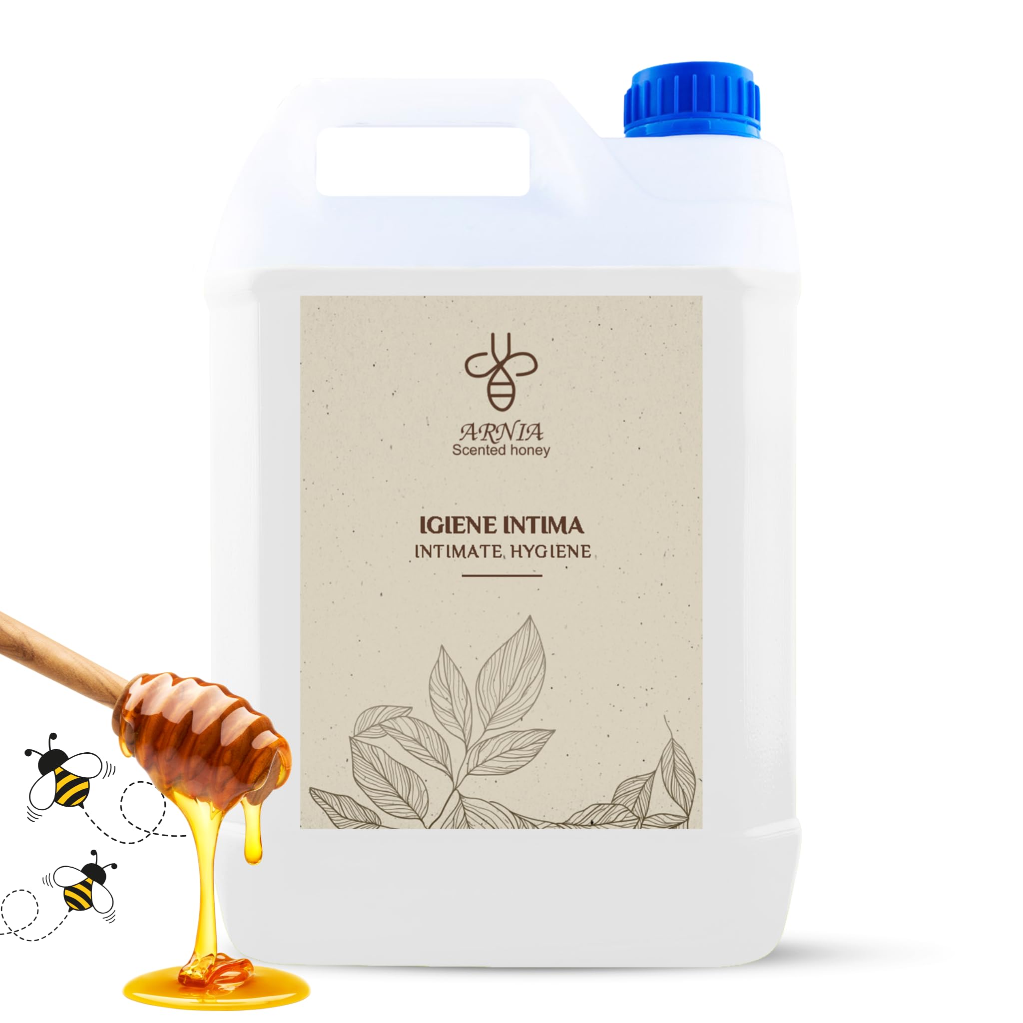 Kit de courtoisie B&B Salle de bain Hôtel Hygiène Intima Bidon 5 Litres Parfum Miel Fabriqué en Italie (Hygiène intime - Bidon 5L)
