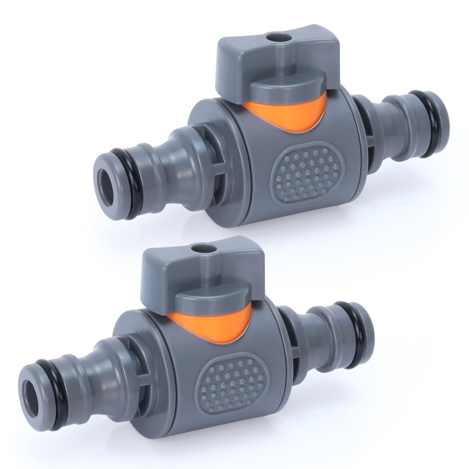 Garden Hose Pipe Tube Quick Release in Line Shut Off Valve, Connector with Control Valve