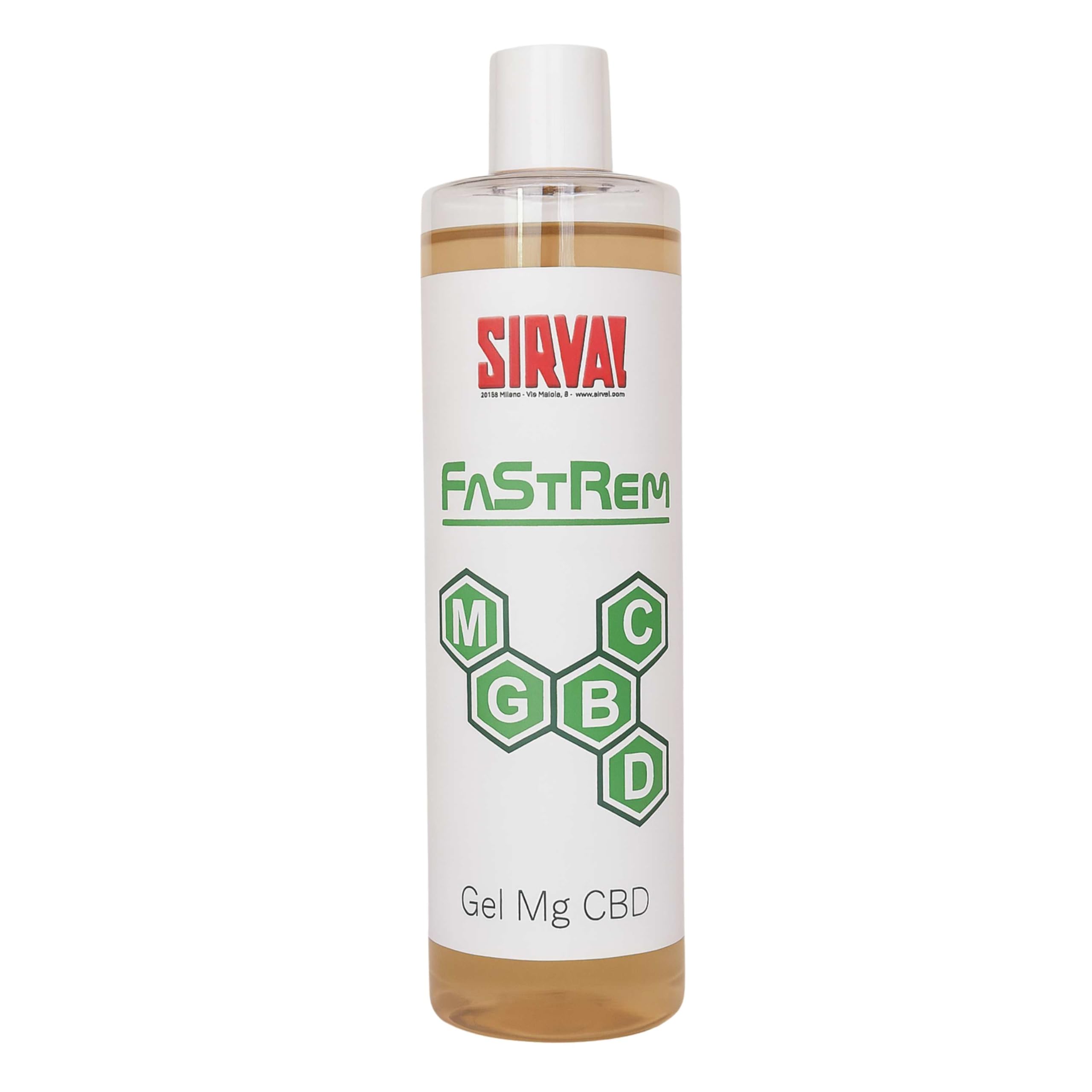 FaStRem Gel Conduttivo Professionale ad Alta Elettroconduzione con Magnesio & CBD – Gel per Tecar, Ultrasuoni, Diatermia ed Elettroporazione – Lenitivo e Decontratturante – 500 ml