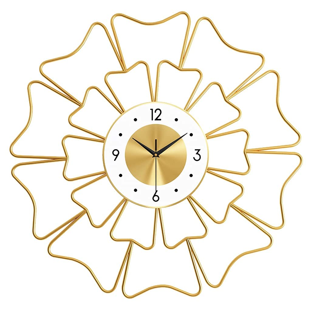 SaryEdge Nordic Wall Clock - Stylish Living Room Decor, Fashionable Flower Design for Home & Restaurant, Elegant Art Piece, Modern Timepiece for Unique Interior,