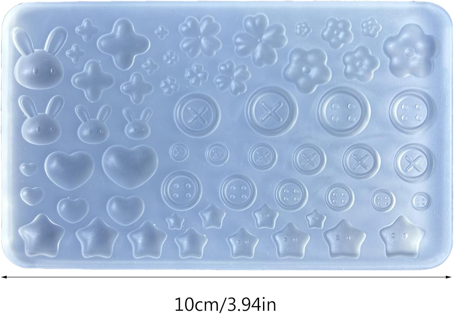Button Resin Silicone Molds, Versatile Button Accessories Molds,Ornaments Casting Mould Jewelry Making Tool