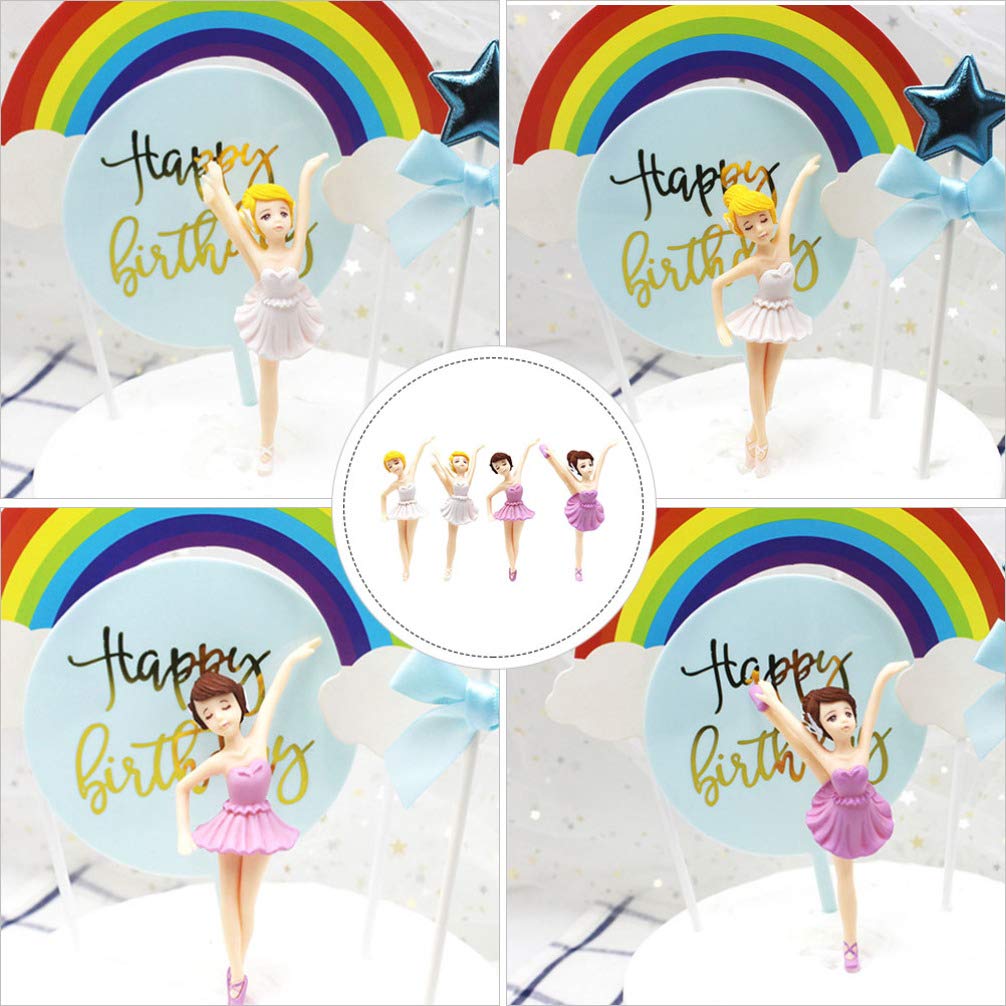 ifundom 12pezzi Decorazioni Per Compleanno Cake Topper Ballerina e Accessori Per Compleanno e Decorazioni Per Speciali