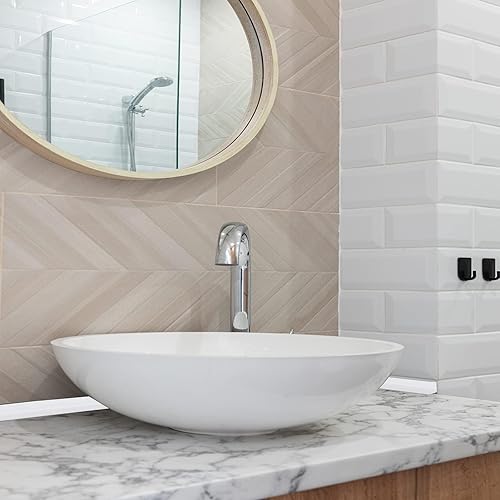 Miniatura 7 de Protector de agua de silicona de 39 pulgadas para fregadero de cocina, protector de salpicaduras de umbral de ducha de goma, barrera de ducha, tira