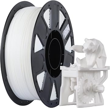 Creality PLA Filament 1.75mm, Tough and Durable 3D Printer Filament with +/-0.02mm Accuracy, Smooth Printing 1KG Spool, White