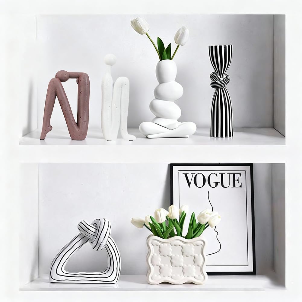 Sujetalibros decorativos para libros pesados, sujetalibros de resina con forma de pensador, decoración para sujetalibros, oficina en casa, escritorio, sala de estar, estudio, estanterías creativas