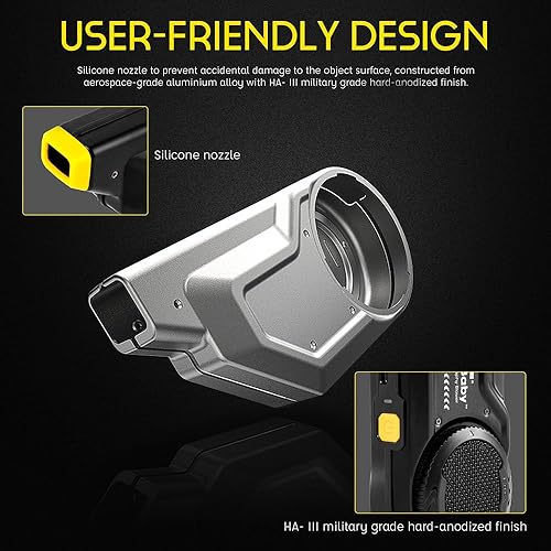 Miniatura 4 de Nitecore BlowerBaby - Soplador de aire de limpieza electrónica para cámara y lente, velocidad del viento de 43.5mih, batería integrada de 1500 mAh,