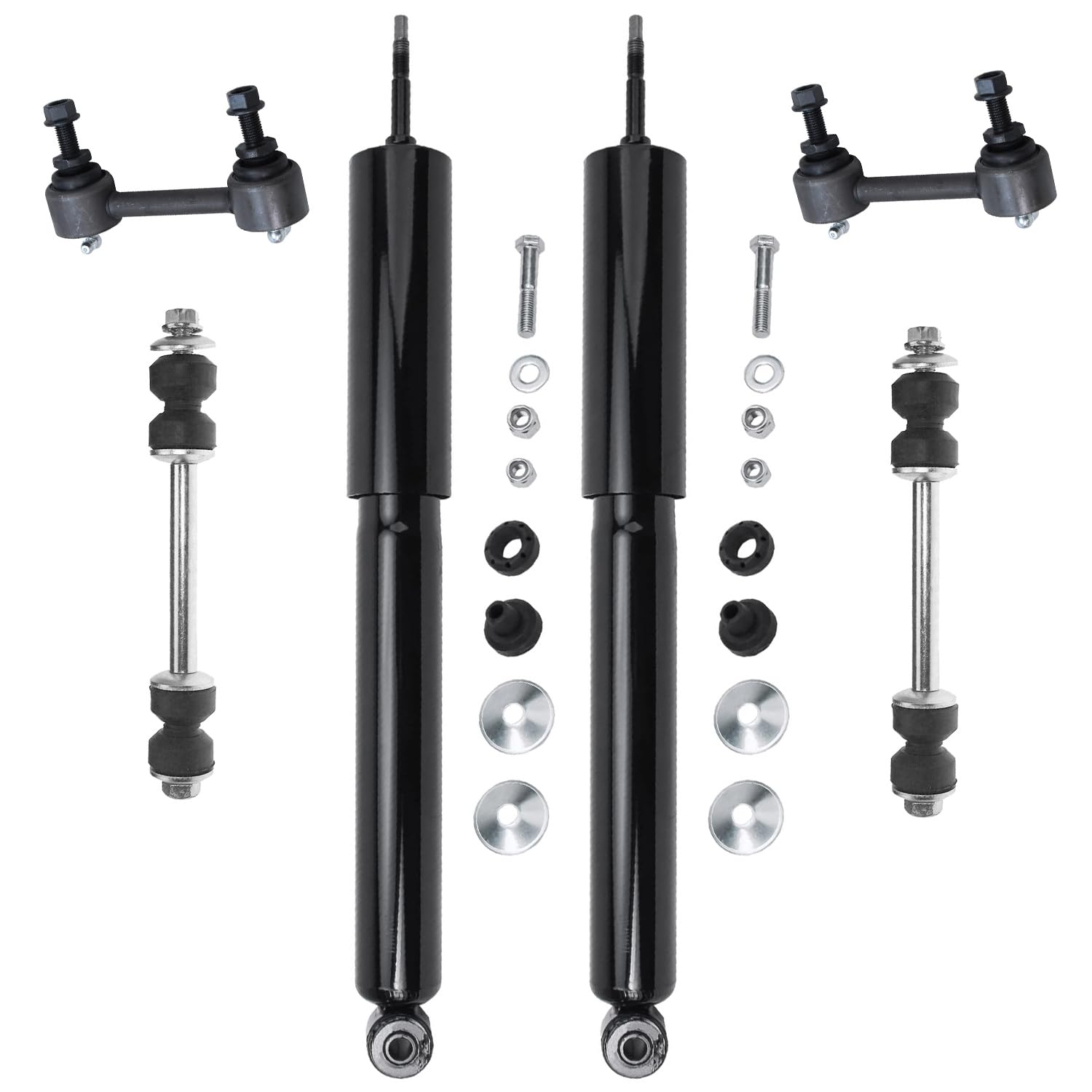 Detroit Axle - Rear 6pc Shock Absorbers Kit for 1994-2004 Ford Mustang