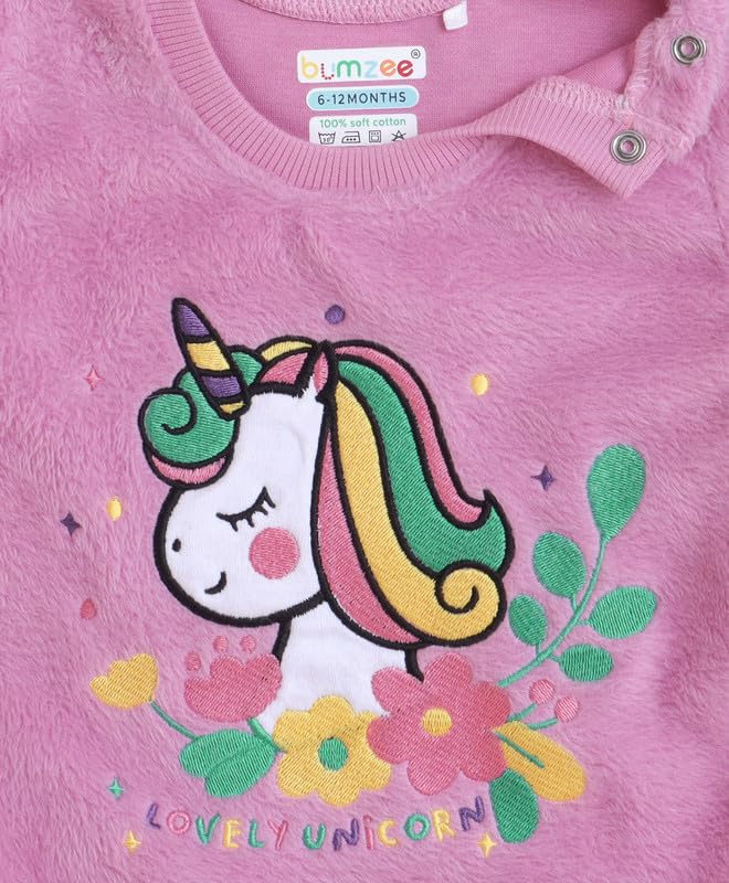 BUMZEE Conjunto de sudadera y jogger de algodón de manga completa para niñas (Peb10904906)