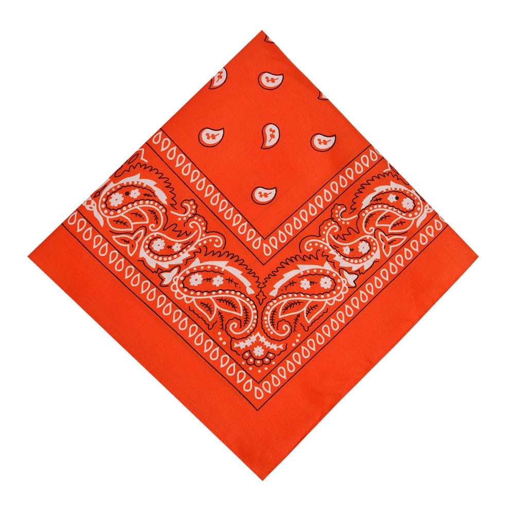 Aomig Bandana Head Scarf for Men and Women, Stylish Cowboy Headband Handkerchief, Multi-purpose Hair Scarf Paisley Print Unisex Headwraps, Bib Party Face Covering Headwear for Motorcycling — view 22
