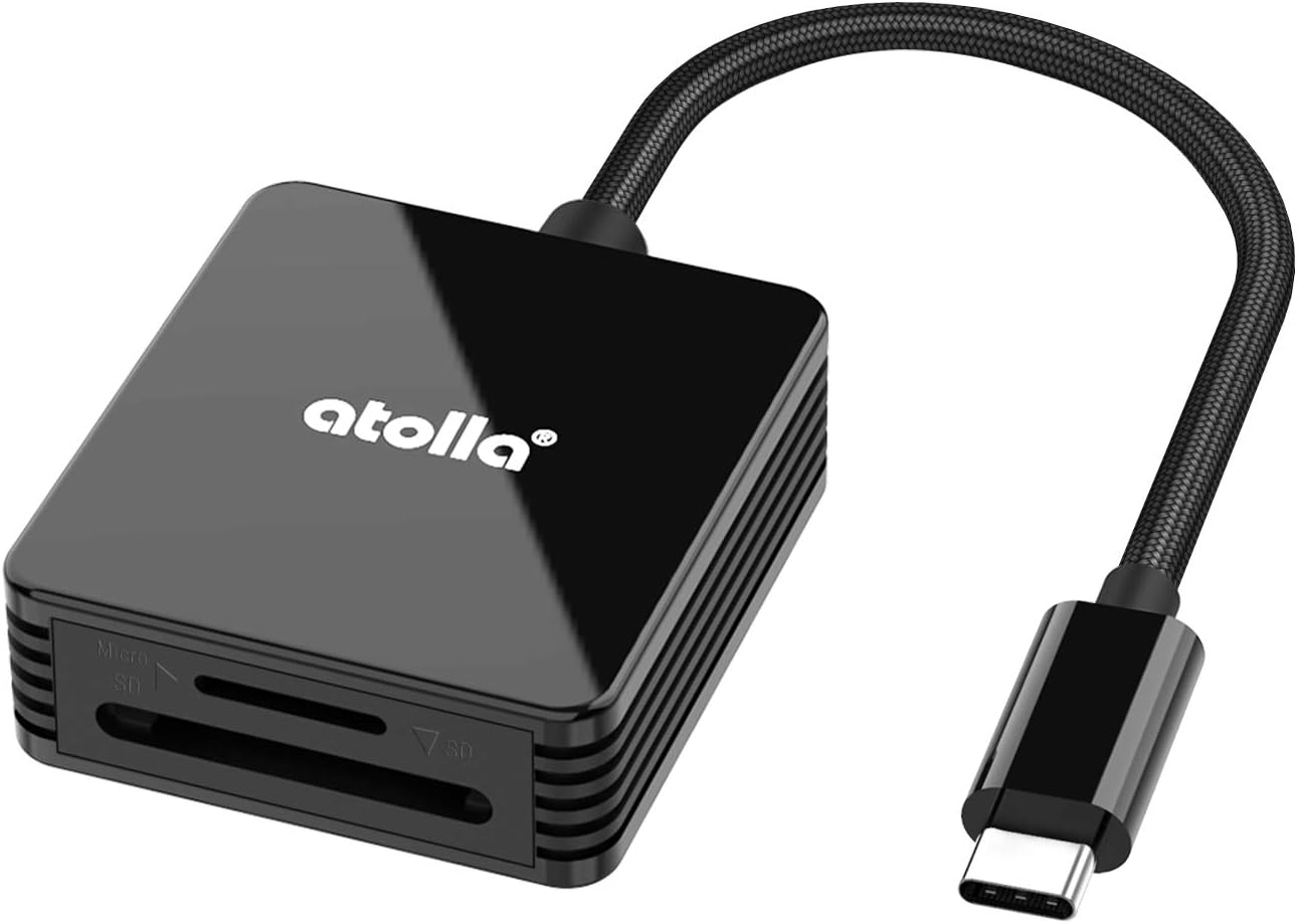 SD Card Reader, atolla USB C Memory Card Reader Adapter for TF, SD, Micro SD, SDXC