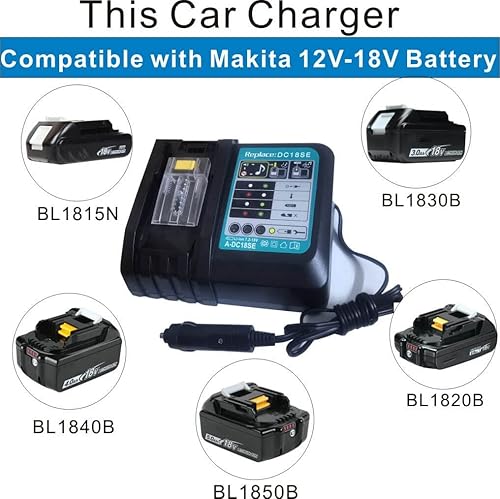 Miniatura 4 de EAGLEWING DC18SE 14.4V-18V Li-ion Níquel Metal Hidruro Óptimo Cargador Automotriz, Azul