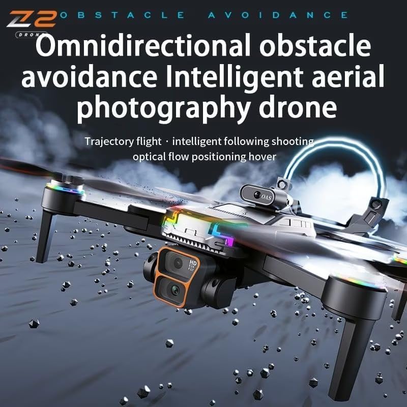Image of Amitasha Drone 4K 1080p Dual HD Gesture Camera Obstacle Avoidance Remote Control Flying RC Drone Brushless Motor 2 x 3000mAh Rechargeable Battery