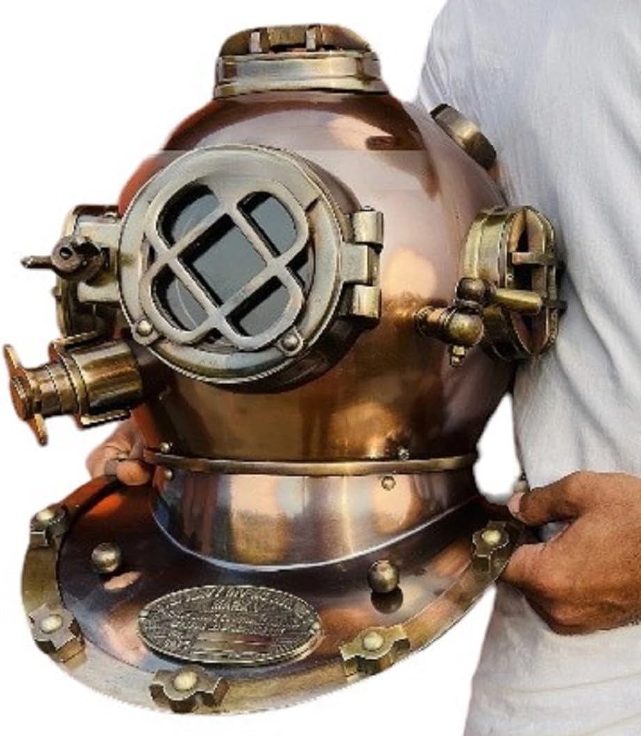 CASQUE DE PLONGÉE sous-marine nautique US Navy Mark V Divers casque de... EUR 450,13 - FR