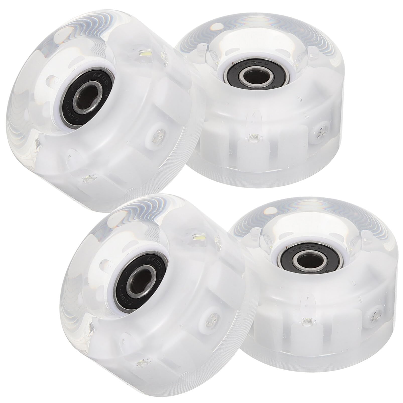 Sosoport Roller Skating Accessories Flashing Wheel Set for Outdoor Roller Skates