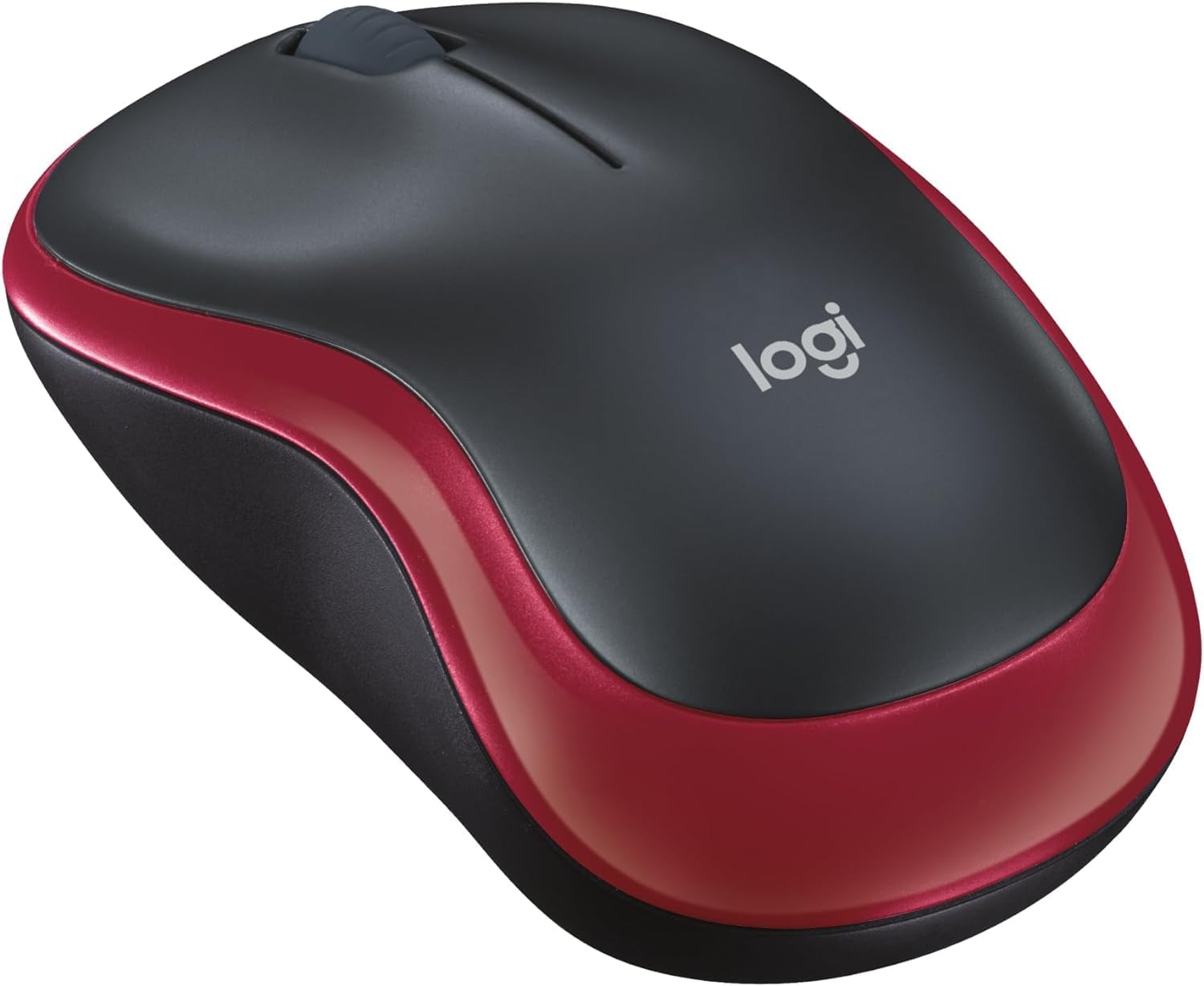 M185 Wireless Mouse, 2.4GHz with USB Mini Receiver, 12-Month Battery Life, 1000 DPI Optical Tracking, Ambidextrous PC/Mac/Laptop - Red