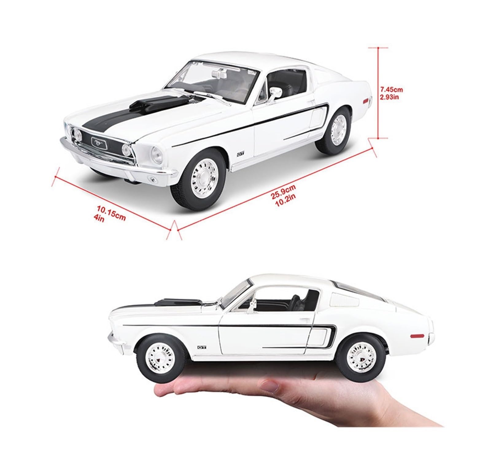 Amazon.co.jp: 1968 フォード マスタング GT コブラ ジェット合金