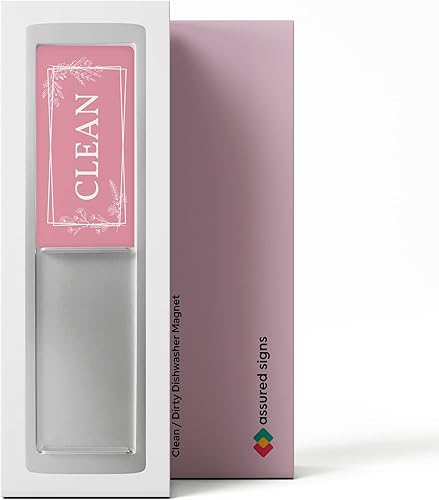Miniatura 38 de Elegante imán para lavavajillas, 2 x 7 pulgadas, imán ideal para limpiar y sucio para lavavajillas, organizador de cocina, bonita decoración
