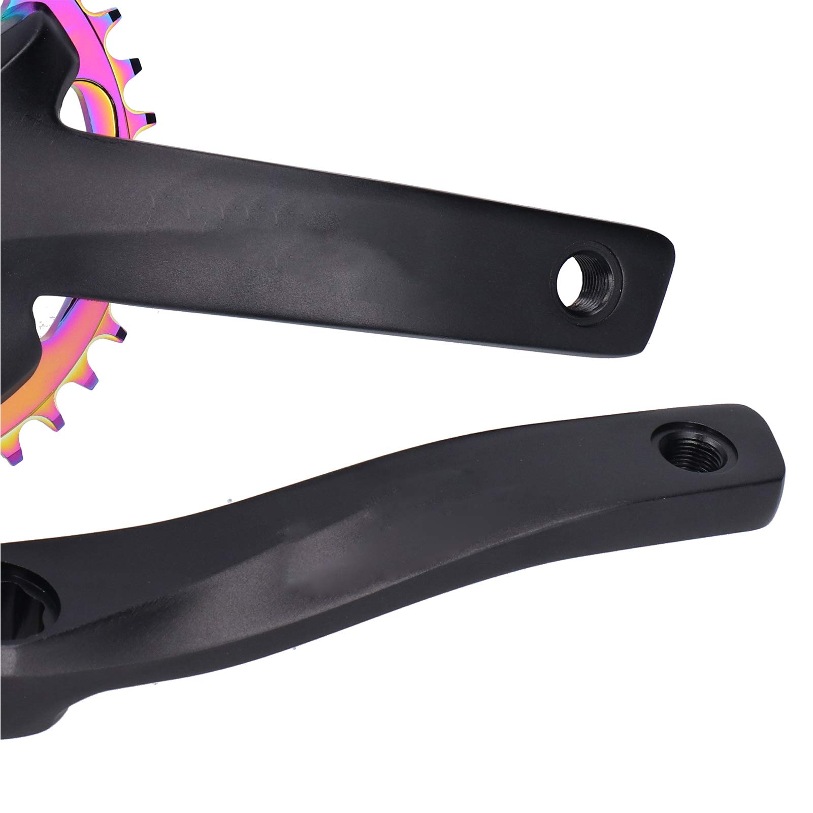 VGEBY Guarnitura Single Speed ​​36T, 170mm Pedivelle Bike Guarnitura con Movimento Centrale per Single Speed ​​Mountain Bike Refit Manovella Sinistra Destra