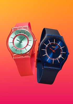 Swatch Skin Classic Biosourced Unisex Watch Casual Polymer Red Quartz Waterproof Minty Mango Dream