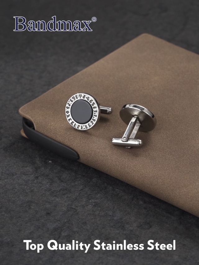 Bandmax Mancuernillas para Hombre Acero Estilo Vikingo miniatura 7