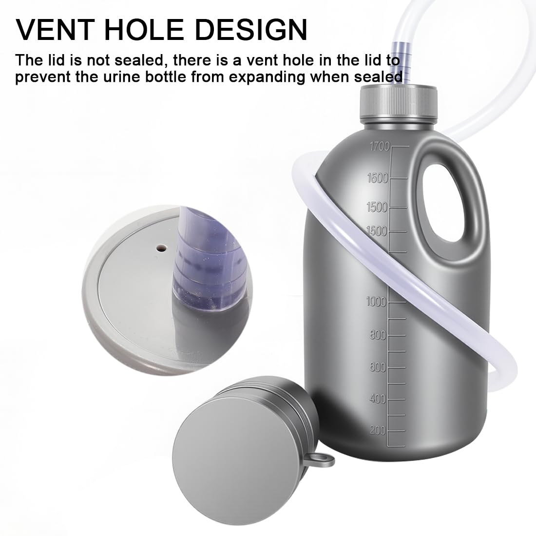 Portable Male Urinal - Spill Proof & Leak-Free -3 Portable Male Urinal - Spill Proof & Leak-Free -3