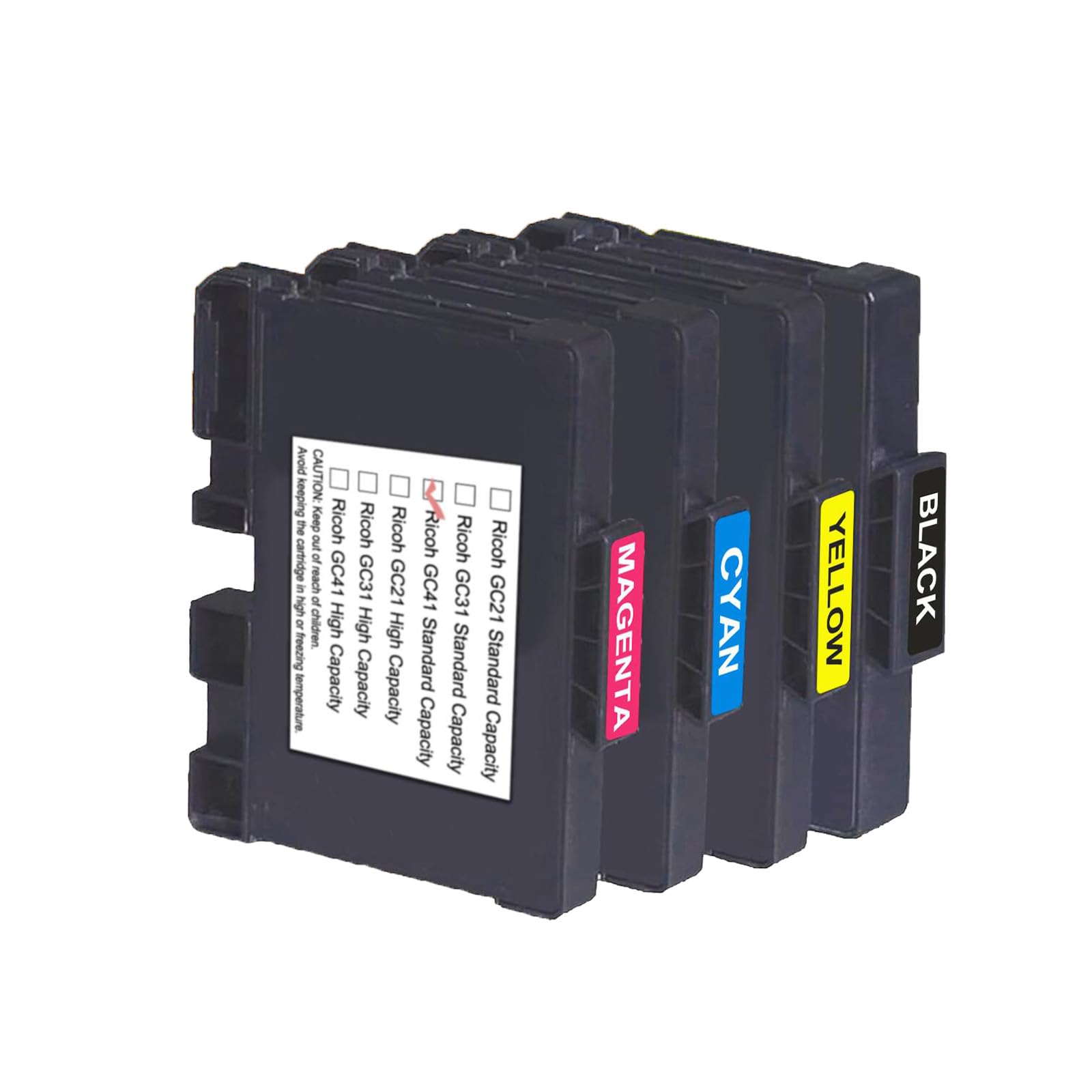 4 Druckerpatronen Kompatibel Für Ricoh Aficio GC-41 – Schwarz, Cyan, Magenta, Gelb