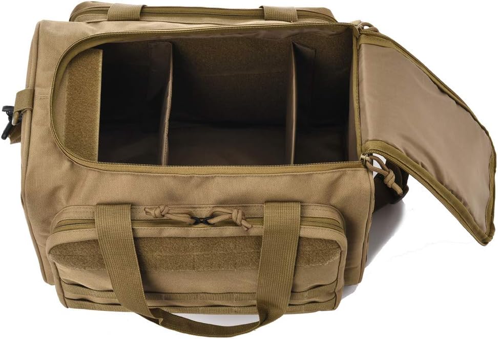 Tactical Gun Range Bag Deluxe Pistol Shooting Range Duffle Bags - Image 7