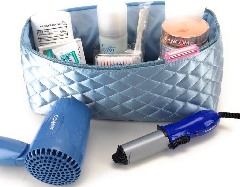 Cosmetic Bag - Light Blue Extra Large Size (Light Blue) image 2
