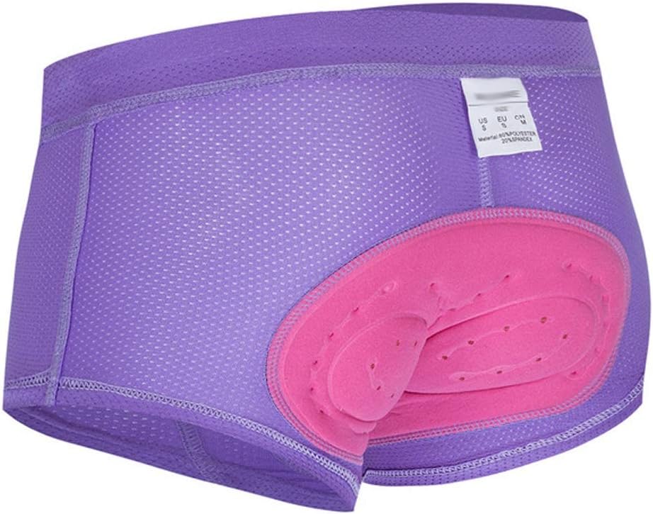 HBJWOV Woman Cycling Underwear Sports Pattern Shorts Compression Tights Bicycle Shorts Gel Women Shorts Riding Bike Underpants(D,XL)