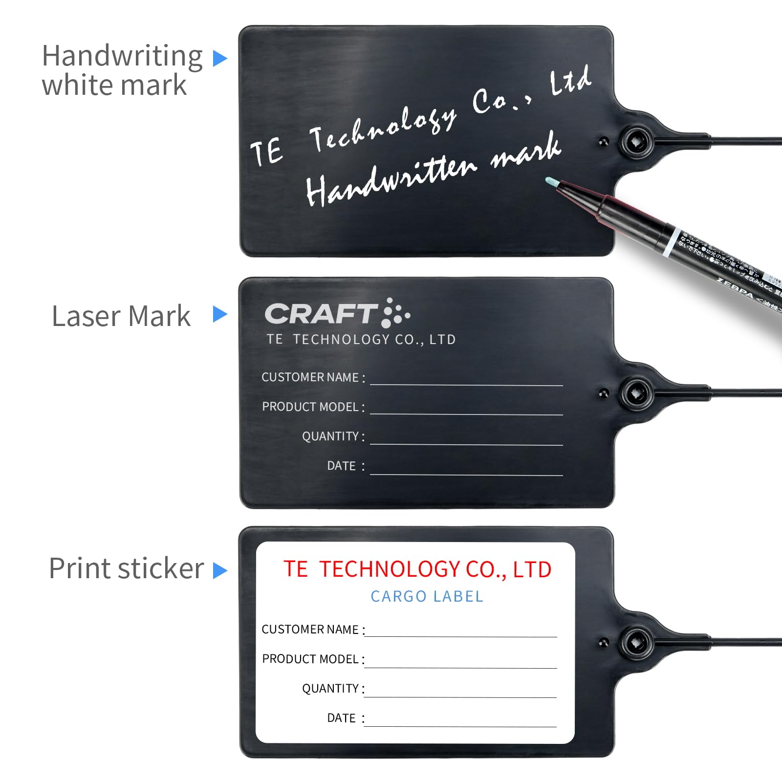 Security Writable Tags Snapklik.com : LeadSeals 100 Black Plastic Tags Shipping Tags Water ...
