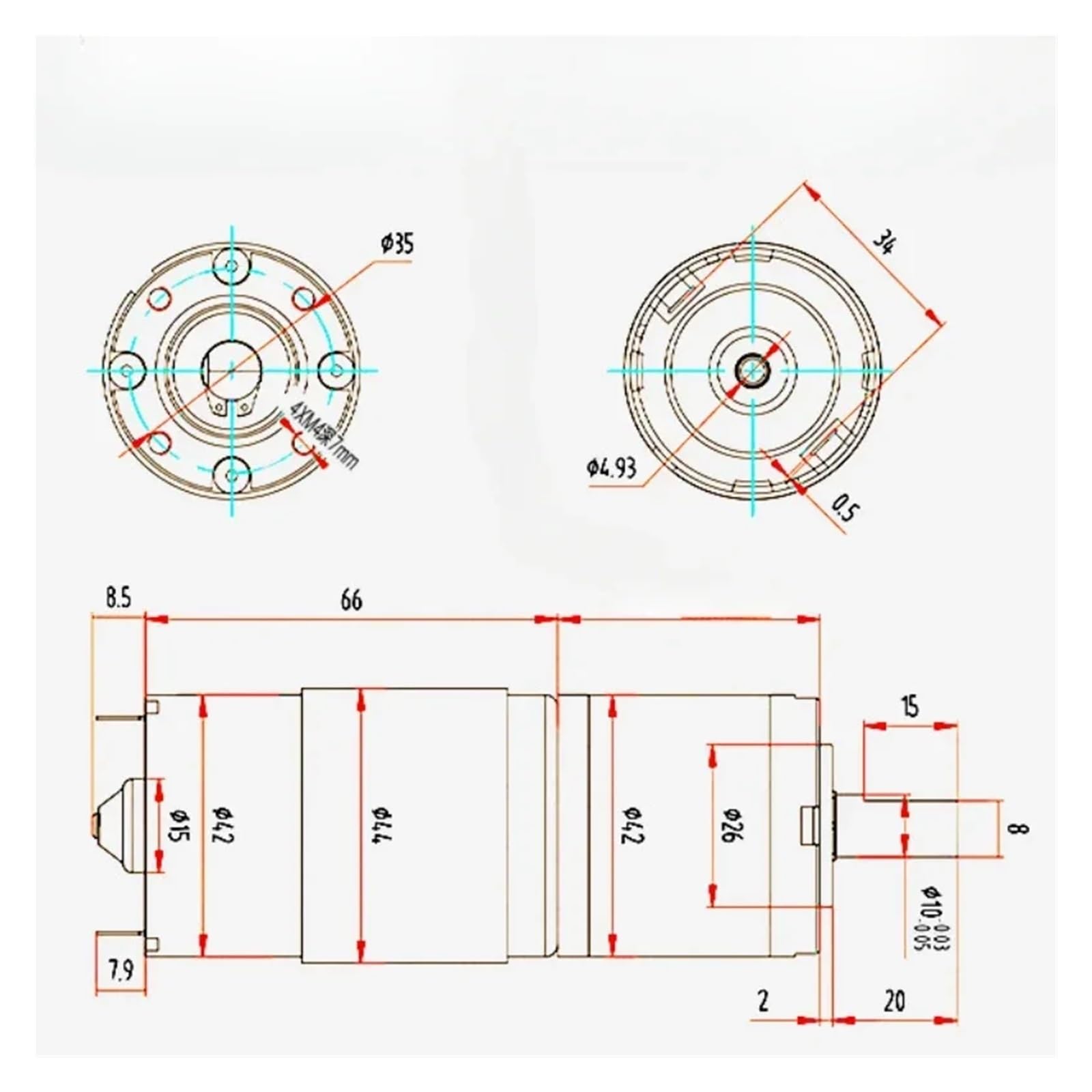 reducción motor Engranajes de caja de cambios planetarios de 42mm, par súper potente de larga duración, baja velocidad, 12V, 24V, Motor 775, desaceleración planetaria, motorreductor cepillado(1160 RPM