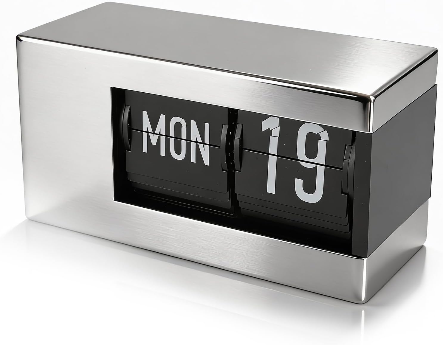 Zunate Flip Clock, Retro Flip Desk Shelf Clock, Auto Flip Desk Table Clock, Retro Flip Down Clock Mechanical Digital Flip Desk Clock, Internal Gear Operated Flip Down Clock for