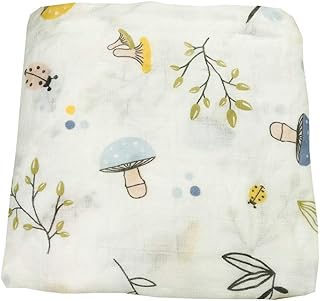 Bamboo Soft Muslin Swaddle Blankets Premium Receiving Blanket|Toddler| Bath Towels | Wraps Neutral Receiving Blanket for Boys and Girls (Mushroom)