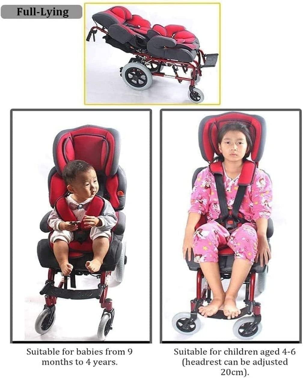 Wózek inwalidzki Rolstoel Handmatige kinderrolstoel met eettafel Rolstoel Handduw Opvouwbare rolstoel Transportrolstoelen wygodne