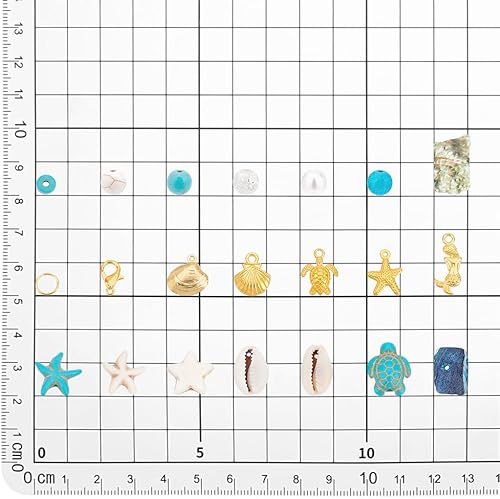 Miniatura 2 de PH PandaHall 357 cuentas de concha de estrella de mar para fabricación de joyas de océano de 0.71 oz (20 gramos) de conchas marinas, cuentas