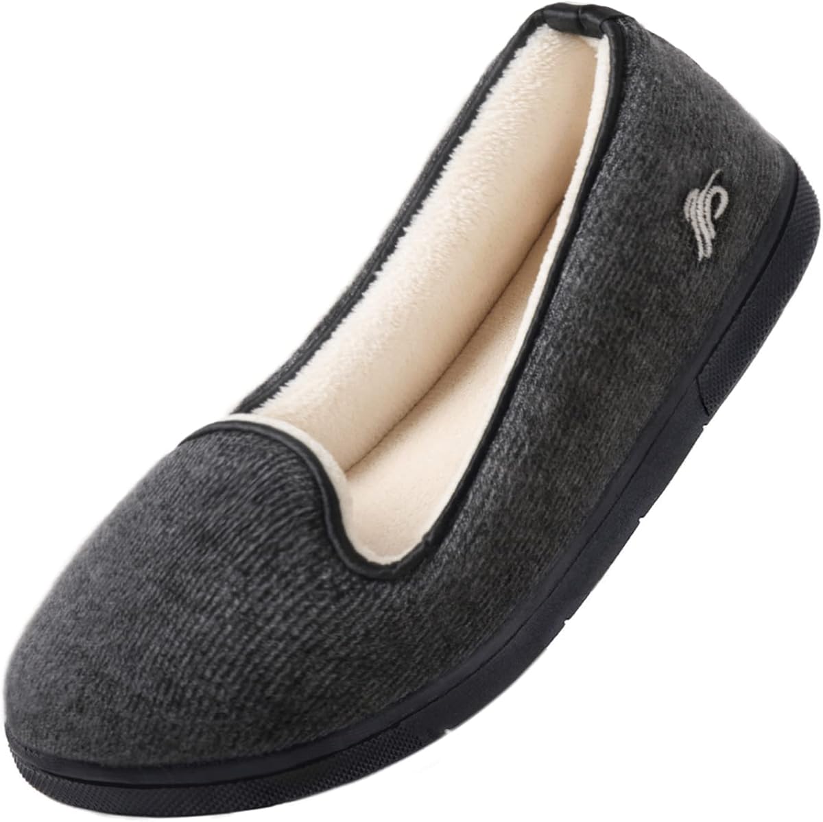 Wishcotton Lightweight Slippers for Women, Comfy House Shoes | Soft, Cozy, Breathable, Foldable Non-Slip Rubber Sole, Memory Foam, Machine Washable, Indoor Outdoor, Gifts for Women Mon
