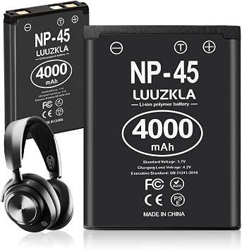 2X 4000mAh NP-45 NP-45A NP-45B NP-45S Battery, 0 Cycle Upgrade Capacity Battery for Arctis Nova Pro Wireless Multi-System Gaming Headset for Xbox, for PlayStation, for Fujifilm INSTAX Mini 90