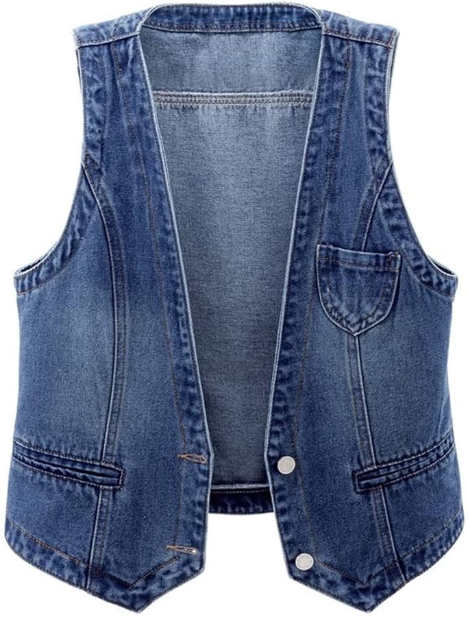 Rompi Women Denim Vest Buy Women's Sleeveless Denim Vest With