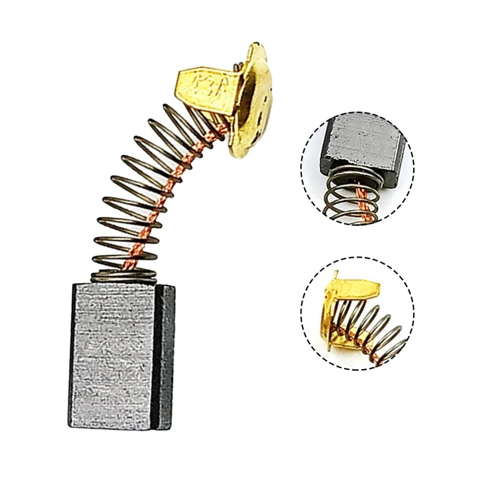 Zestaw 30 szczotek węglowych do silnika, 7 x 11 x 18 mm, części zamienne do elektronarzędzi, grafitowe szczotki węglowe, części do elektronarzędzi