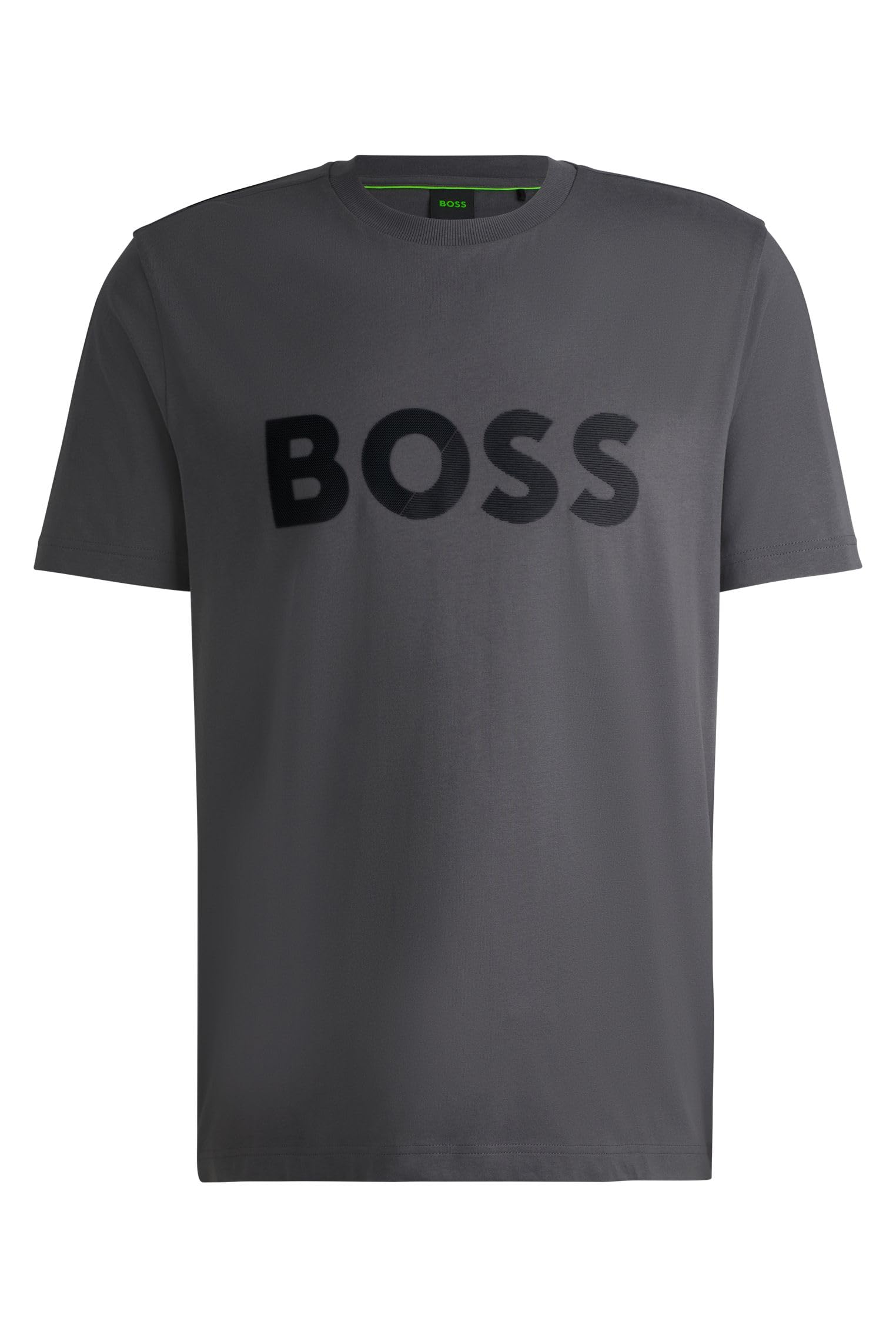 Boss Men's Dark Grey Tee Tape Logo 10269604 01 M