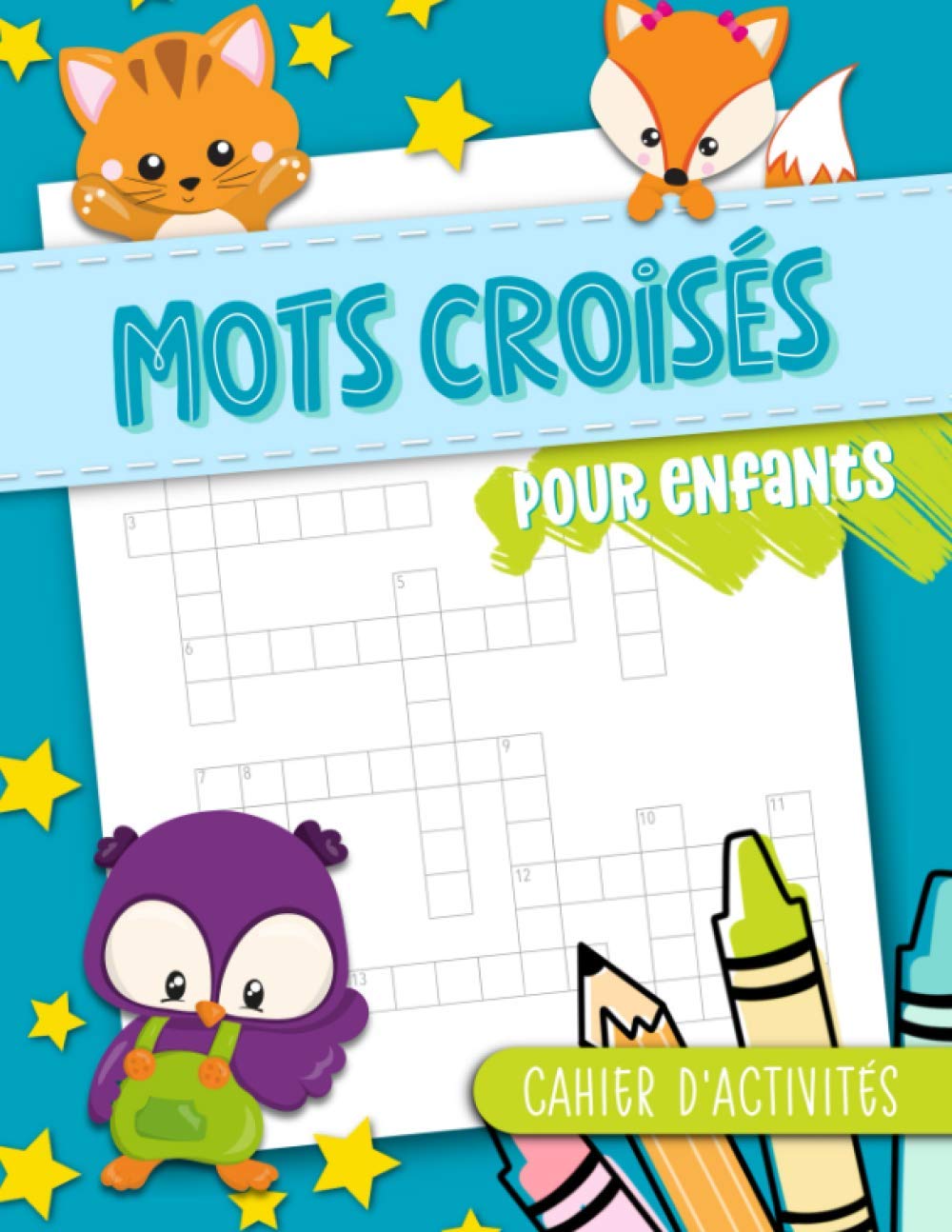 Mots croisés pour enfants - Cahier d'activités