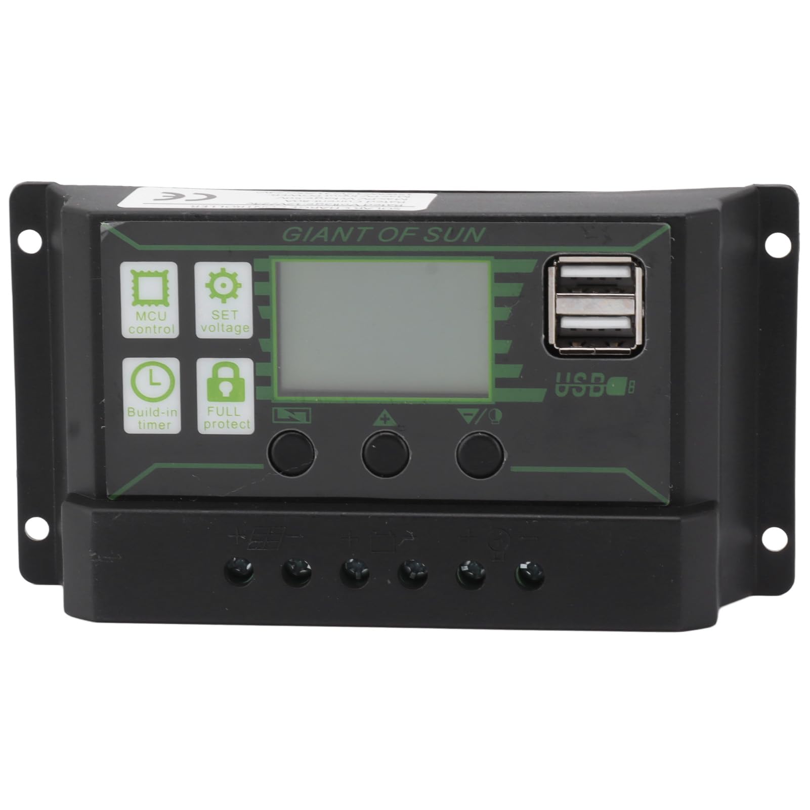 Solar Charge Controller, 5V ABS Power Controller with Dual USB Port Intelligent PWM Regulator for Solar Panels (200A)-image-46