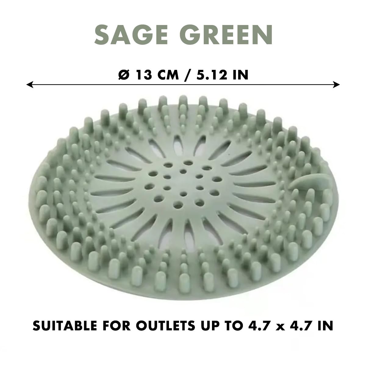Acchiappasogni per scarico doccia, in materiale TPR, flessibile, anti-intasamento, per bagno, vasca, doccia, lavandino e cucina, confezione da 4